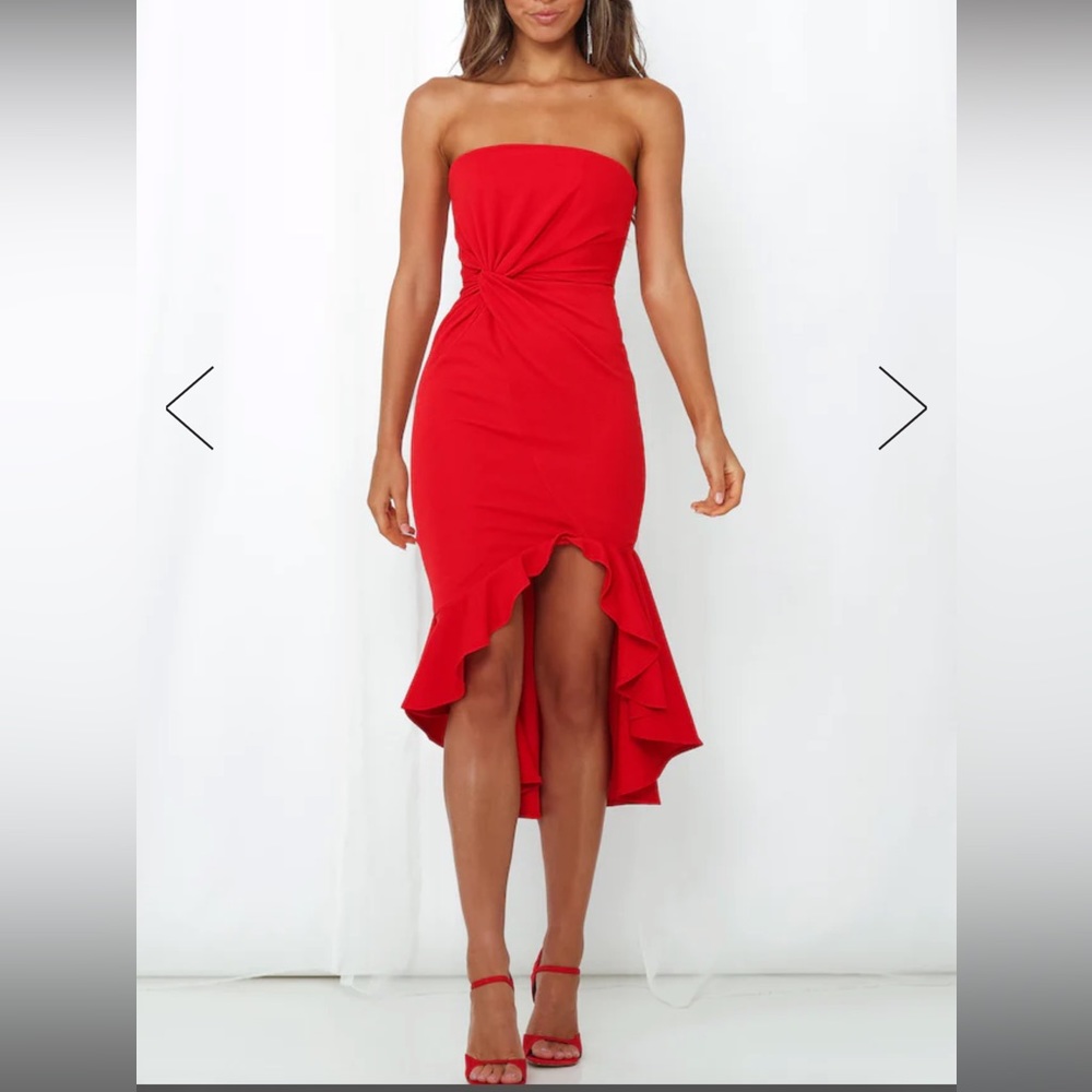 Brand new red hello molly dress